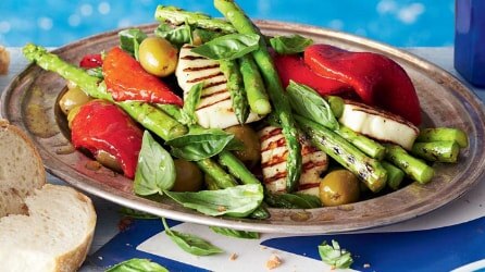 asparagus and haloumi vegetarian recipe